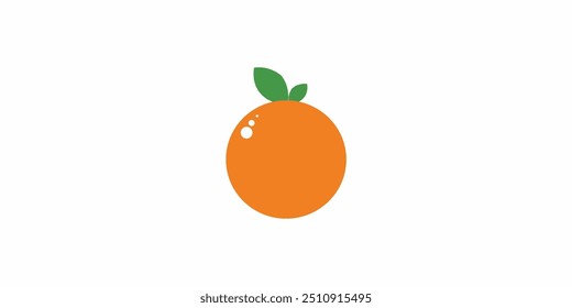 orange fruit icon logo design