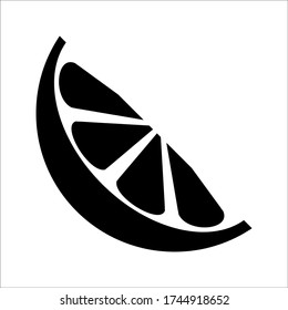 icono de la fruta naranja en un fondo blanco
