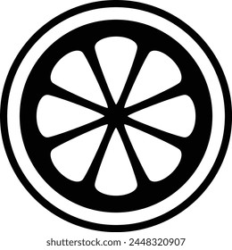 Orange Fruit Icon. Slice of Fruits Illustration. Applied as Trendy Symbol for Design Elements, Websites, Presentation and Application - Vector.