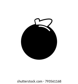 orange fruit Icon in trendy flat style isolated on white background. symbol for your web site design logo, app, UI. Flat design Vector Illustration EPS