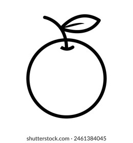 Orange fruit icon vector design illustration