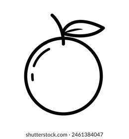 Orange fruit icon vector design illustration