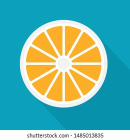 orange fruit icon- vector illustration