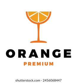 Orange Fruit Icon Vector Logo Template Illustration Design