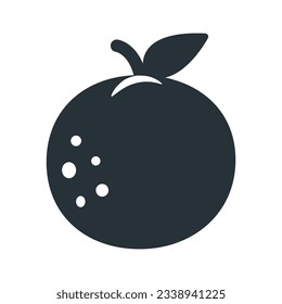 Orange fruit icon vector modern stylish for design and print