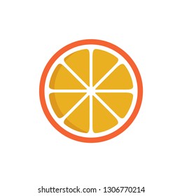 Orange - Fruit Icon Vector Template