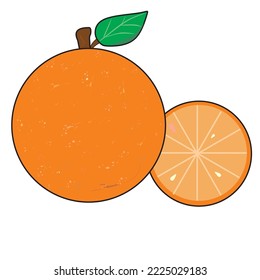 orange fruit illustration, orange vector, orange, citrus fruit design, fruits