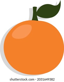 Orange the fruit, illustration vector, on a white background.