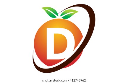 Orange Fruit Letter C Stock Vector (Royalty Free) 412749004