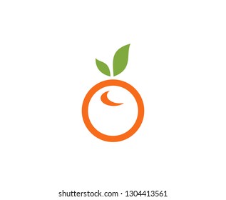 Orange fruit logo 