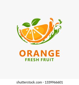Orange fruit logo design
