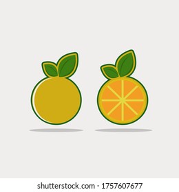 orange fruit logo design, eps 10.