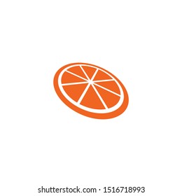 Orange fruit logo design vector template