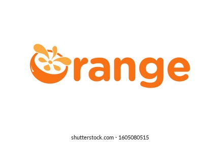 Orange fruit for logo design vector editable