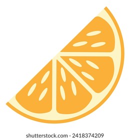 Orange fruit logo design Vector. Orange slice icon illustration design
