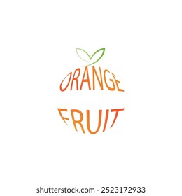 orange fruit logo  icon  vector  illustration