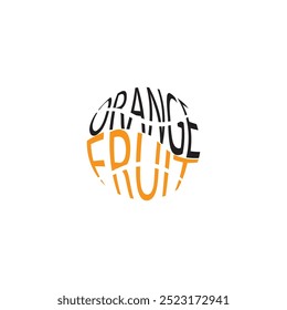 Ilustración vectorial de icono de logotipo de fruta naranja