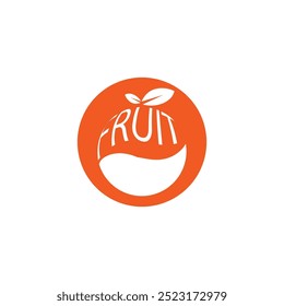 orange fruit logo  icon  vector  illustration