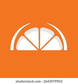 Orange Fruit Logo Vector Design