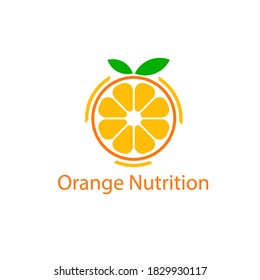 orange fruit logo for vitamin c drink