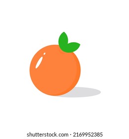 Orange fruit on white background. Popular fresh fruit, help detoxify the body, lose weight, good for health, rich source of vitamin C, refreshing summer.