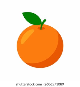 Orange fruit on white background