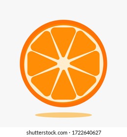 Orange fruit. Oranges vector on a white background. icon vector illustration