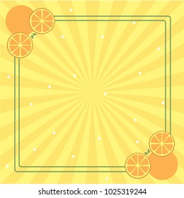 Orange Fruit Pattern Background