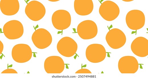 orange fruit pattern Background. flat illustration orange background. seamless pattern orange. orange flat illustration background.