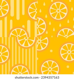 orangefarbene Fruchtmuster hellorange Muster schöne orangefarbene Tapeten