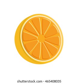 orange fruit product healthy icon. Isolated and flat illustration. Vector graphic