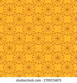 Orangefarbene Frucht, nahtlose Vektorillustration