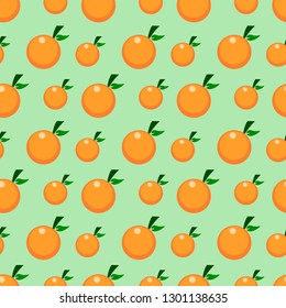 orange fruit seamless pattern