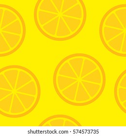Orange fruit in a seamless pattern