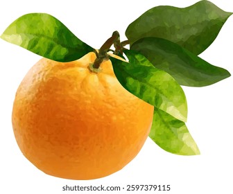 orange fruit stalk and leaf6