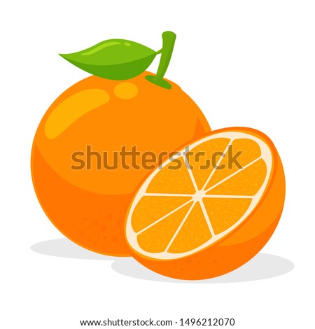 Orange is a fruit that is high in vitamin C.  