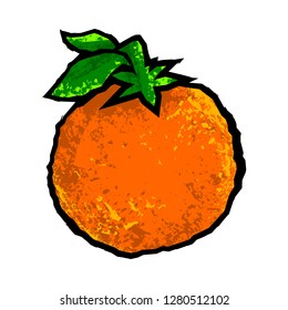 Orange fruit vector cartoon