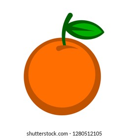 Orange fruit vector cartoon