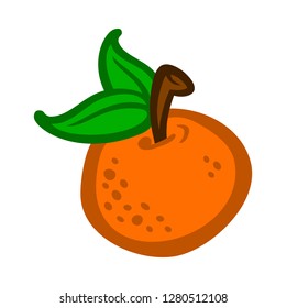 Orange fruit vector cartoon