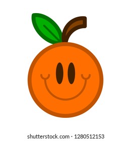 Orange fruit vector cartoon