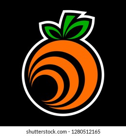 Orange fruit vector cartoon