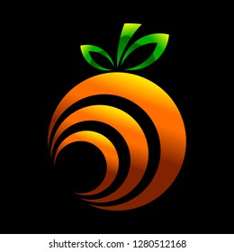 Orange fruit vector cartoon