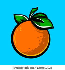 Orange fruit vector cartoon