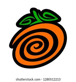 Orange fruit vector cartoon