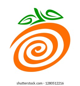 Orange fruit vector cartoon