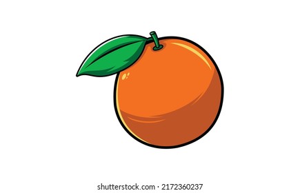 Ilustración de vectores de fruta naranja para su proyecto
