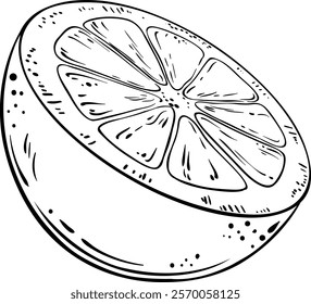 orange fruit vector isolated illustration