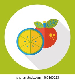 Orange fruits flat icon