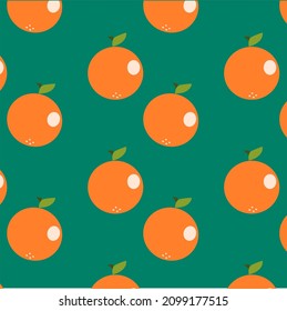 Orange fruits seamless pattern. Fruits background and cover.