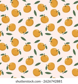  Orange fruits seamless patterns for fabric